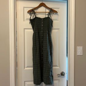 Aerie green midi dress!